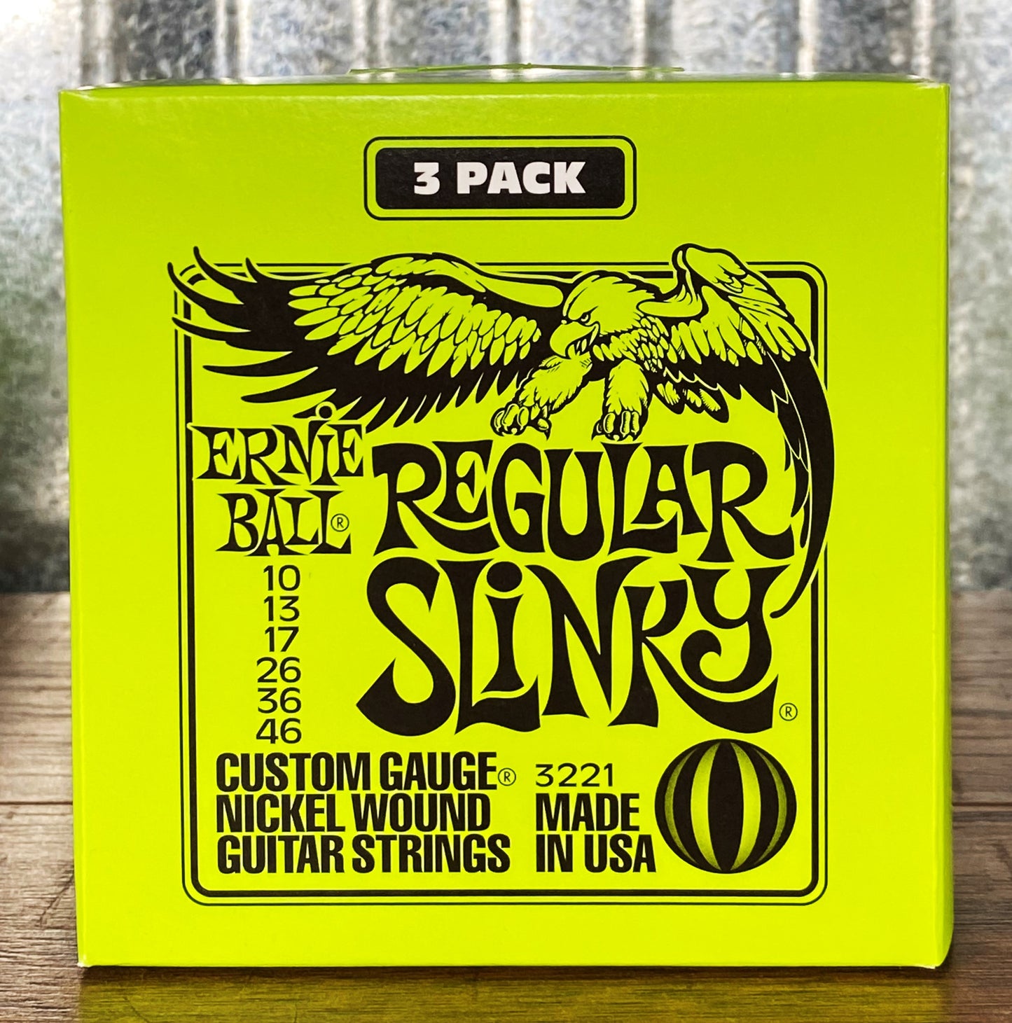 Ernie Ball Regular Slinky 10-46 Electric Guitar String Set 3 Pack –  Specialty Traders