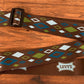 Levy's MP2SLD-010 2" Polyester Sublimation Guitar Strap Diamonds Green Blue