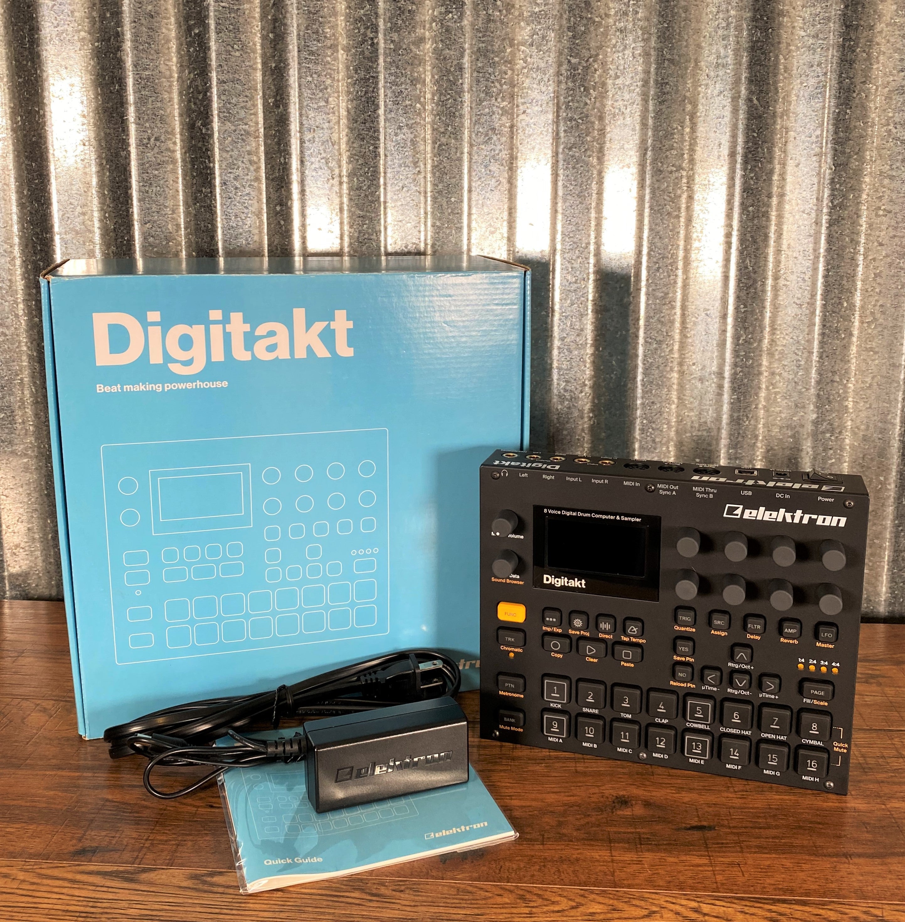 Elektron Digitakt Eight Voice Digital Drum Computer u0026 Sampler Used