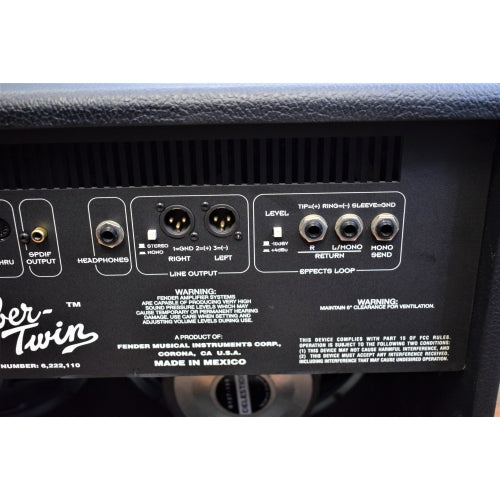 Fender Cyber Twin DSP Modeling 130 Watt 2x12 Celestion Gutar Amp Combo & Footswitch USED