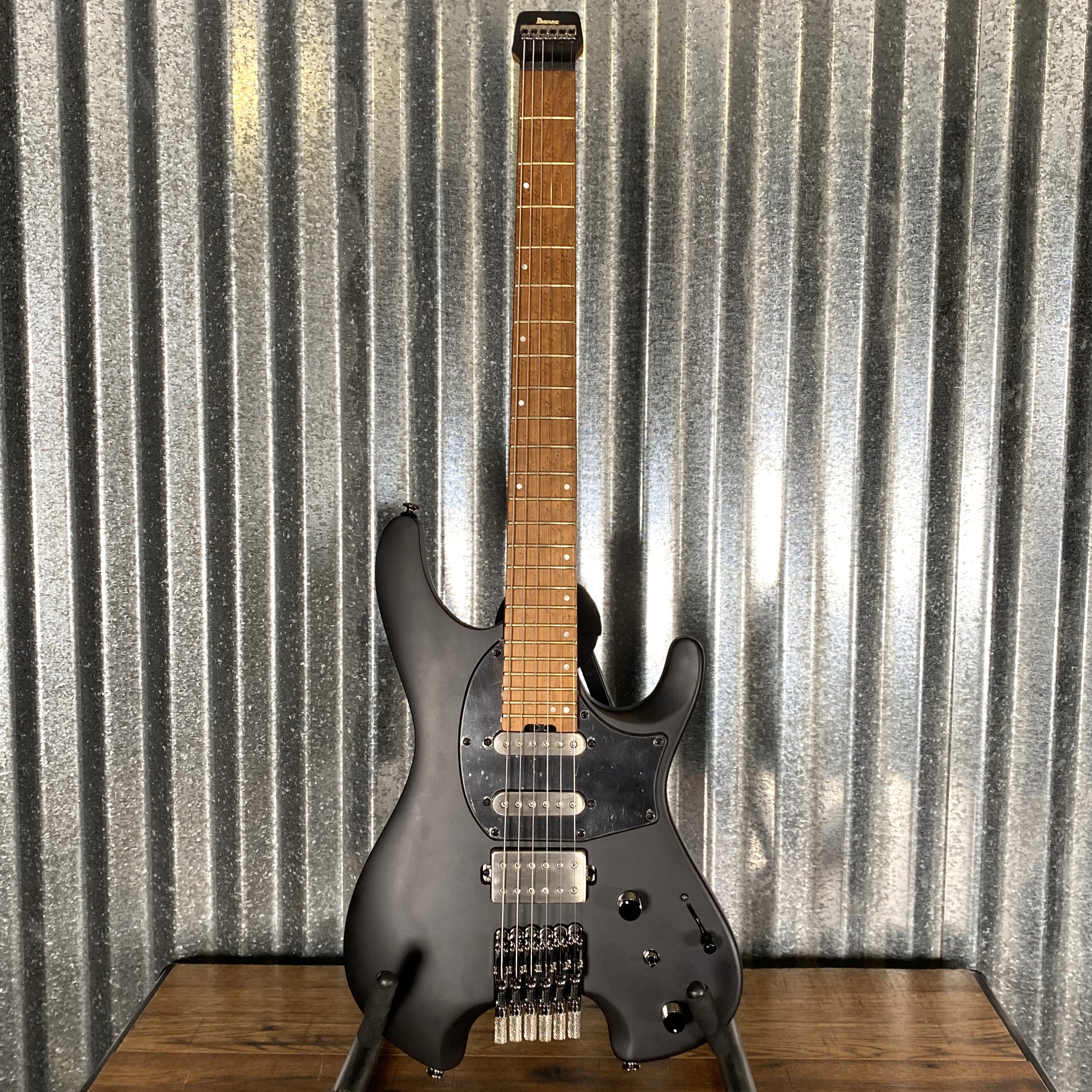 Ibanez Q-54 Black Flat Headless Guitar & Bag #8491 Used