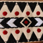 Levy's MGJ-003 2" Jacquard Weave Guitar Strap Black Red