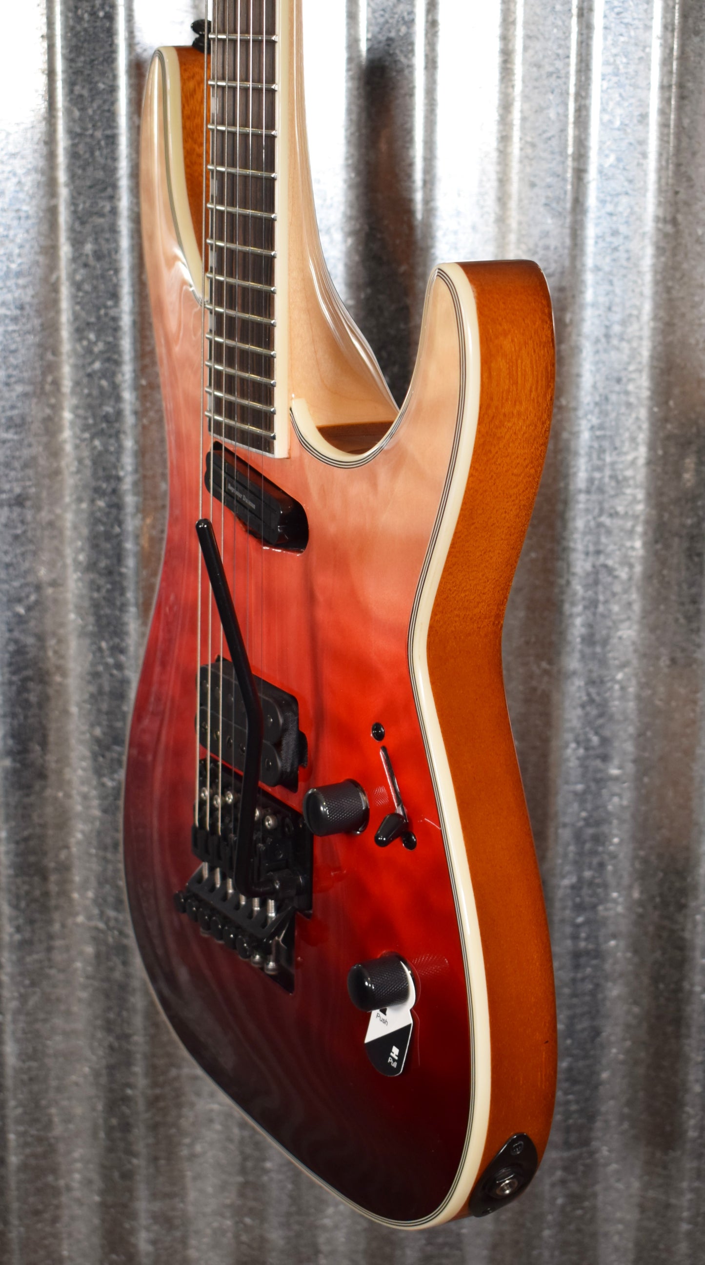 ESP LTD MH-1000 Quilt Top Black Cherry Fade Guitar LMH1000HSQMBCHFD #0753