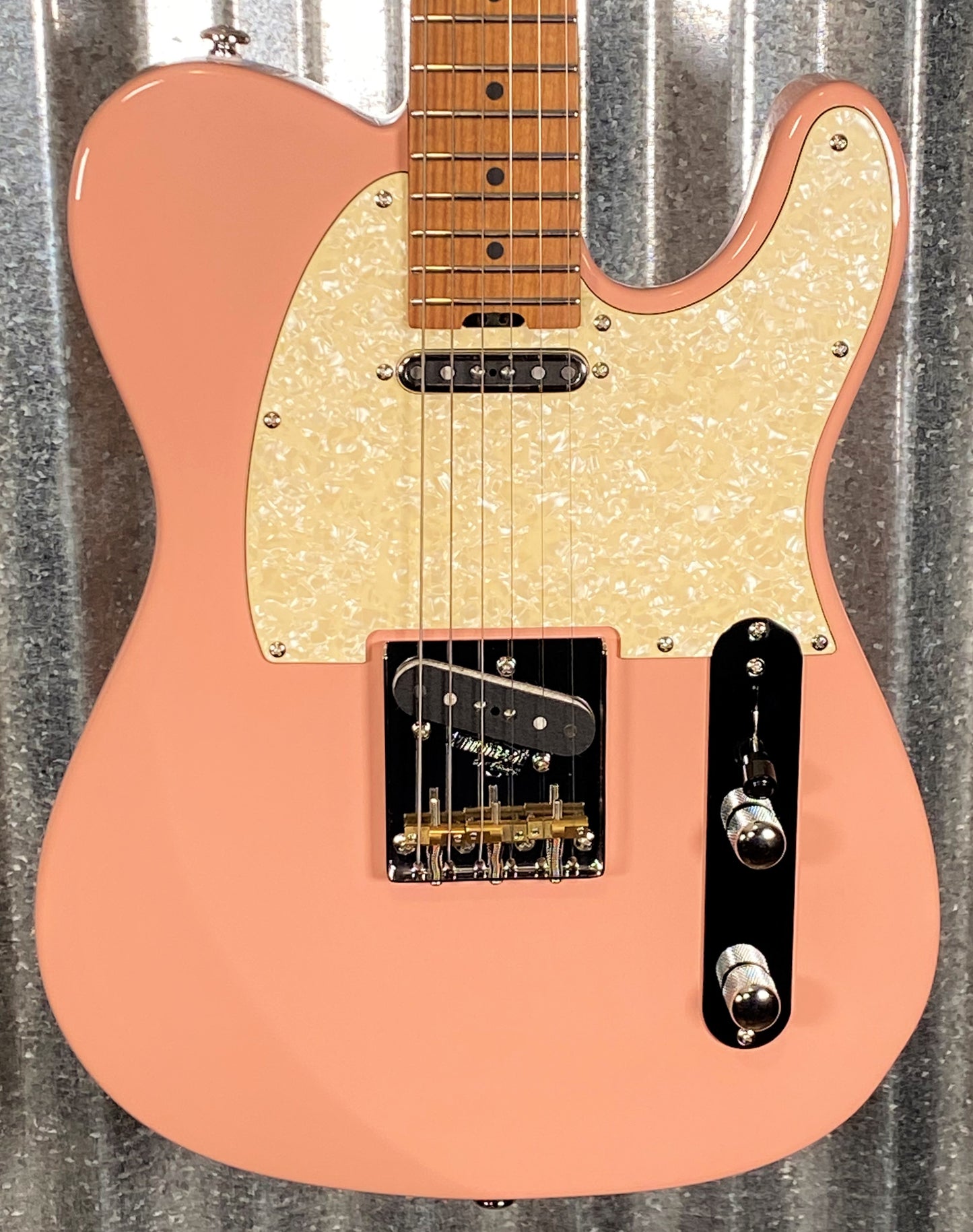 Musi Virgo Classic Telecaster Shell Pink Guitar #5044 Used