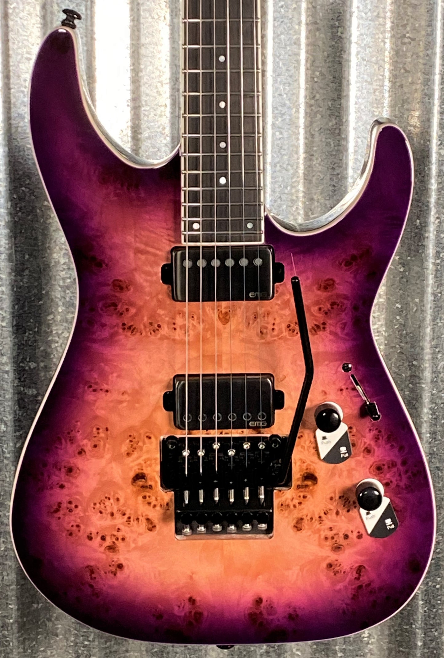 ESP LTD M-1000 Purple Natural Burst Guitar #0672