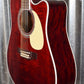 Takamine JJ325SRC-12 String John Jorgenson Gloss Red Acoustic Electric Guitar & Case #0218