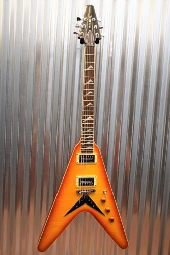 Hamer Vector Mahogany Flying V Cherry Sunburst Electric Guitar & Hard Case #322