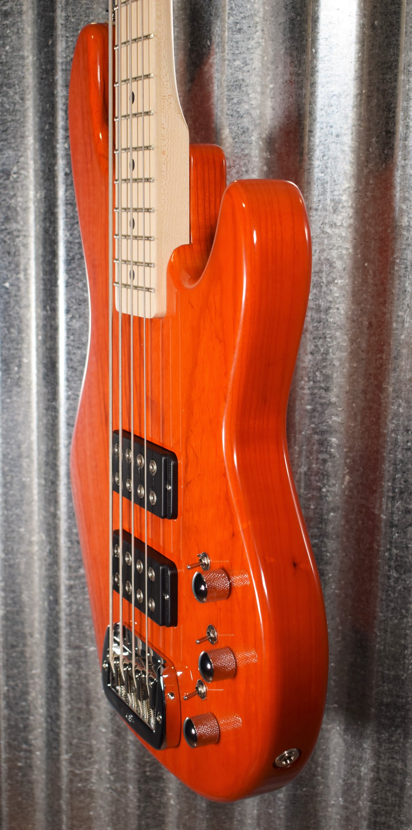 G&L Tribute L-2000 Clear Orange 4 String Bass L2000 & Case #2966 Demo