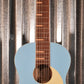 Ortega RGA-SKY Gaucho Nylon String Parlor Guitar Sky Blue Guitar & Bag #0094