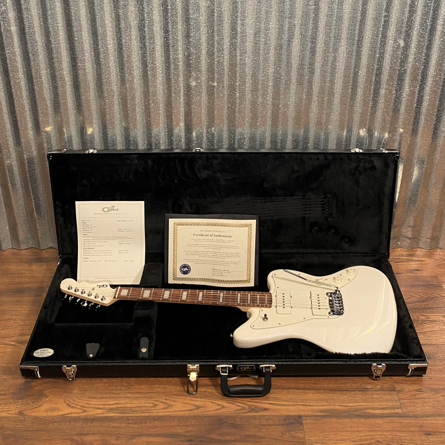 G&L USA Doheny Pearl White Guitar & Case #7259