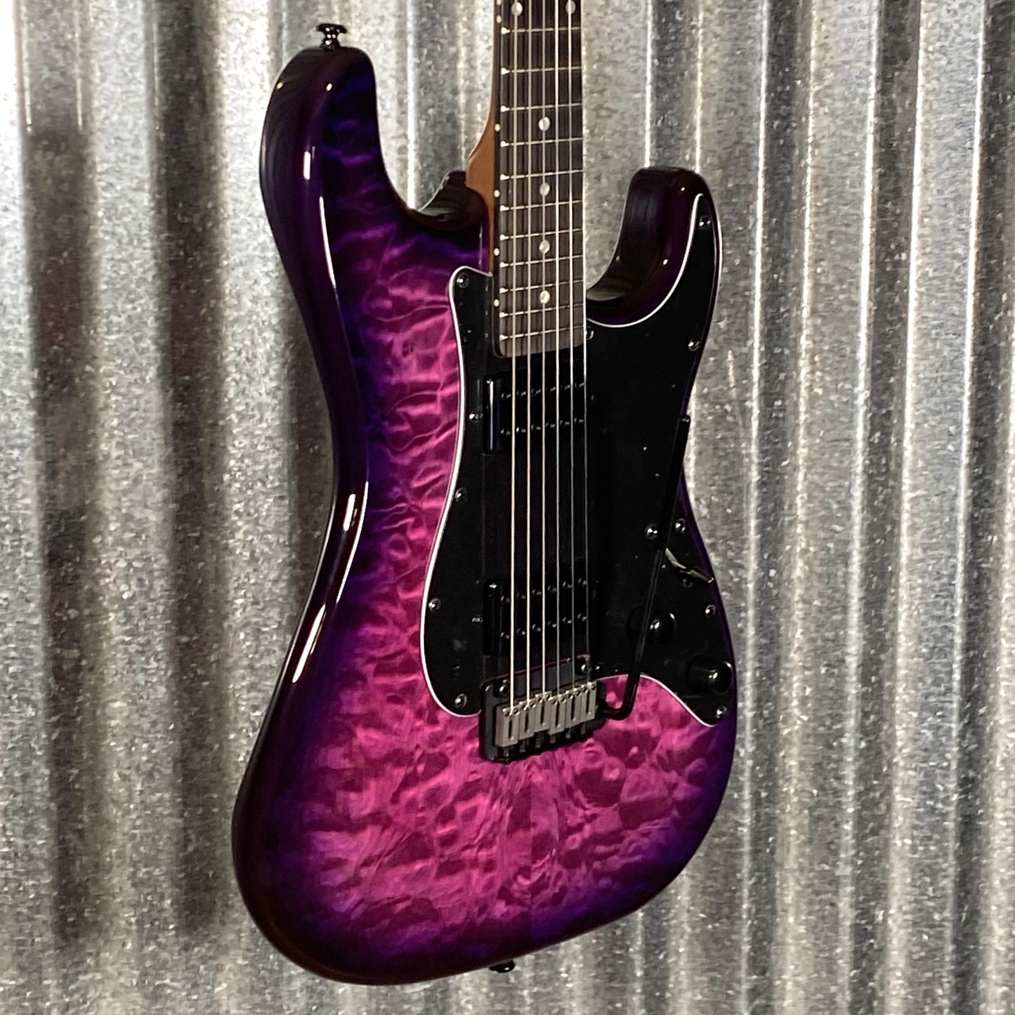 Schecter Traditional Pro Roasted Neck Trans Purple Burst Guitar #0539