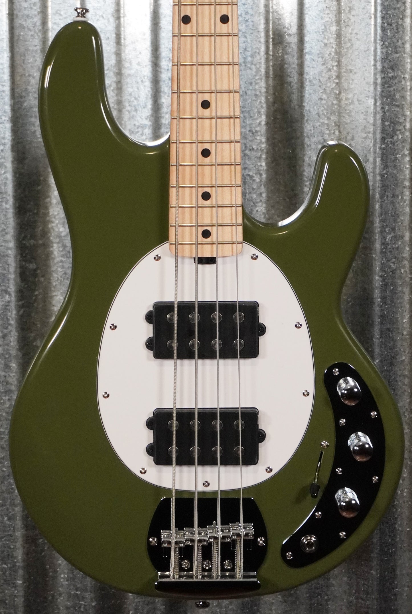 Sterling by Music Man Stingray HH 4 String Bass Olive RAY4HH-OLV-M1 #3884