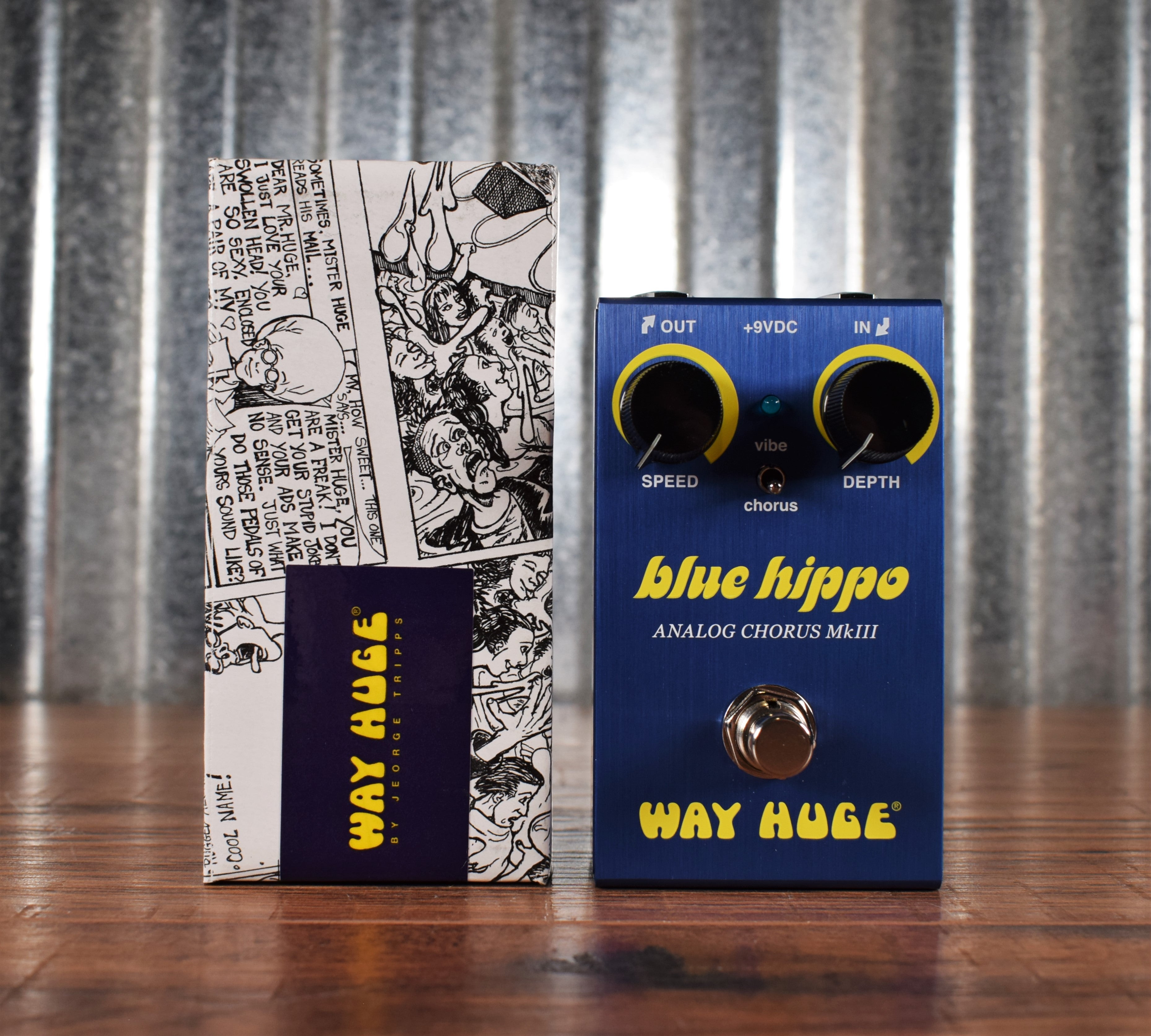 Dunlop Way Huge Smalls WM61 Blue Hippo MKIII Analog Chorus Mini Guitar  Effect Pedal Demo