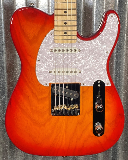 G&L USA ASAT Classic S Cherryburst Guitar & Case #7171
