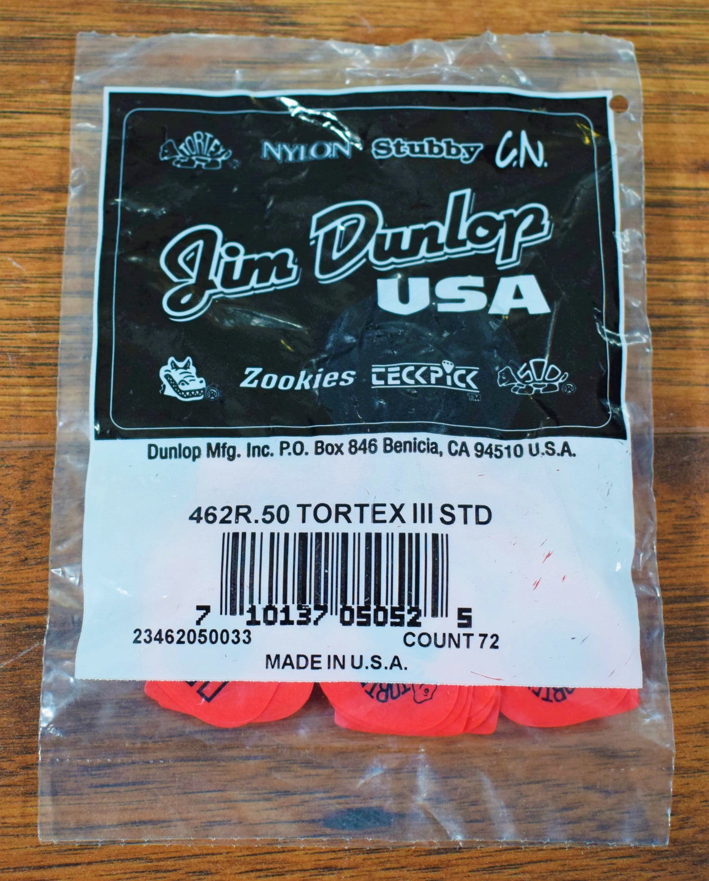 Dunlop .50mm Tortex III Standard Red Guitar & Bass Pick 72 Pack