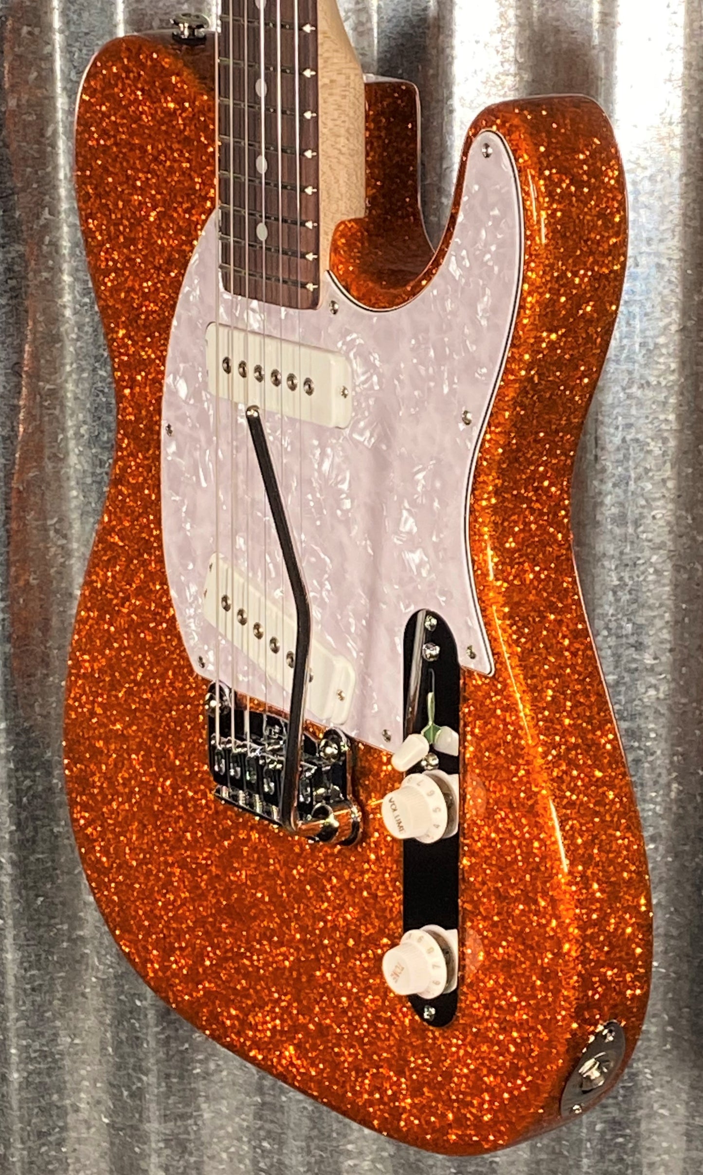 G&L USA ASAT Special Orange Metal Flake Guitar & Case #5205