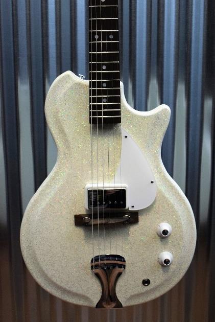 Supro Americana 1572SW Belmont Sparkle White Semi Hollow Guitar #340