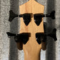 Smiger EUB-02B Burl Top Aquaburst Electric Ukulele Bass #0002