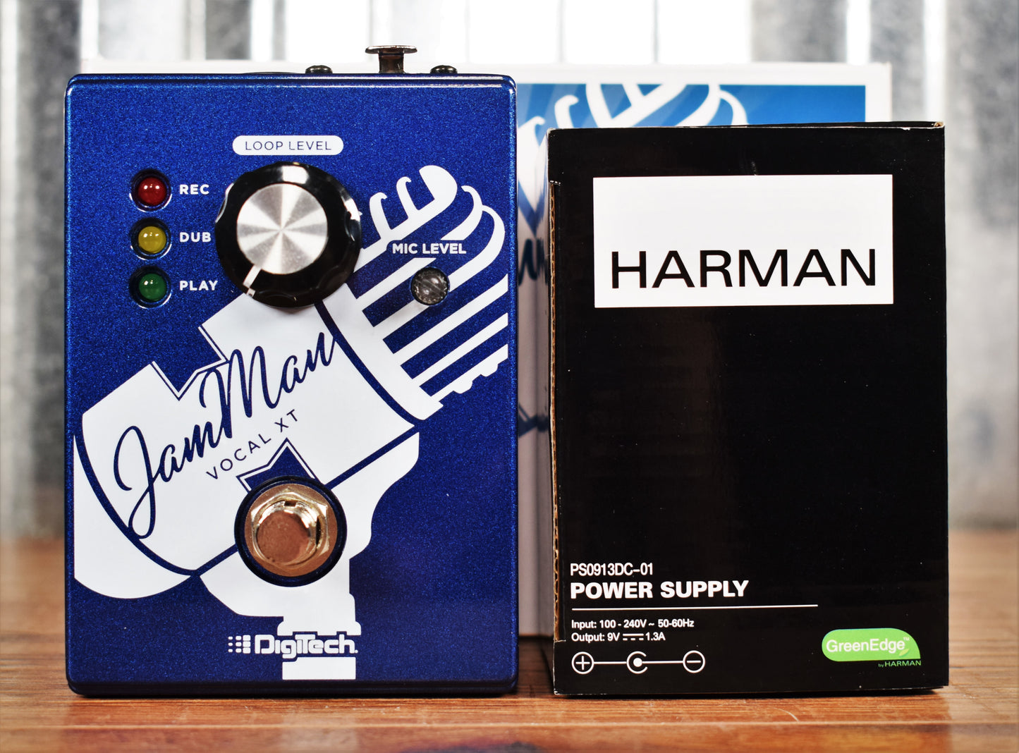 Digitech JamMan Vocal XT One Button Vocalist Microphone Looper Effect Pedal Used