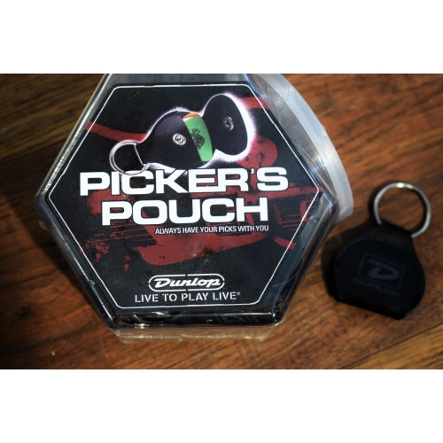Dunlop Picker's Pouch Leather Keychain Pick Holder