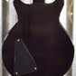 Hamer Archtop Flame Trans Black Double Cut Guitar SATF-TBK #0922 B Stock