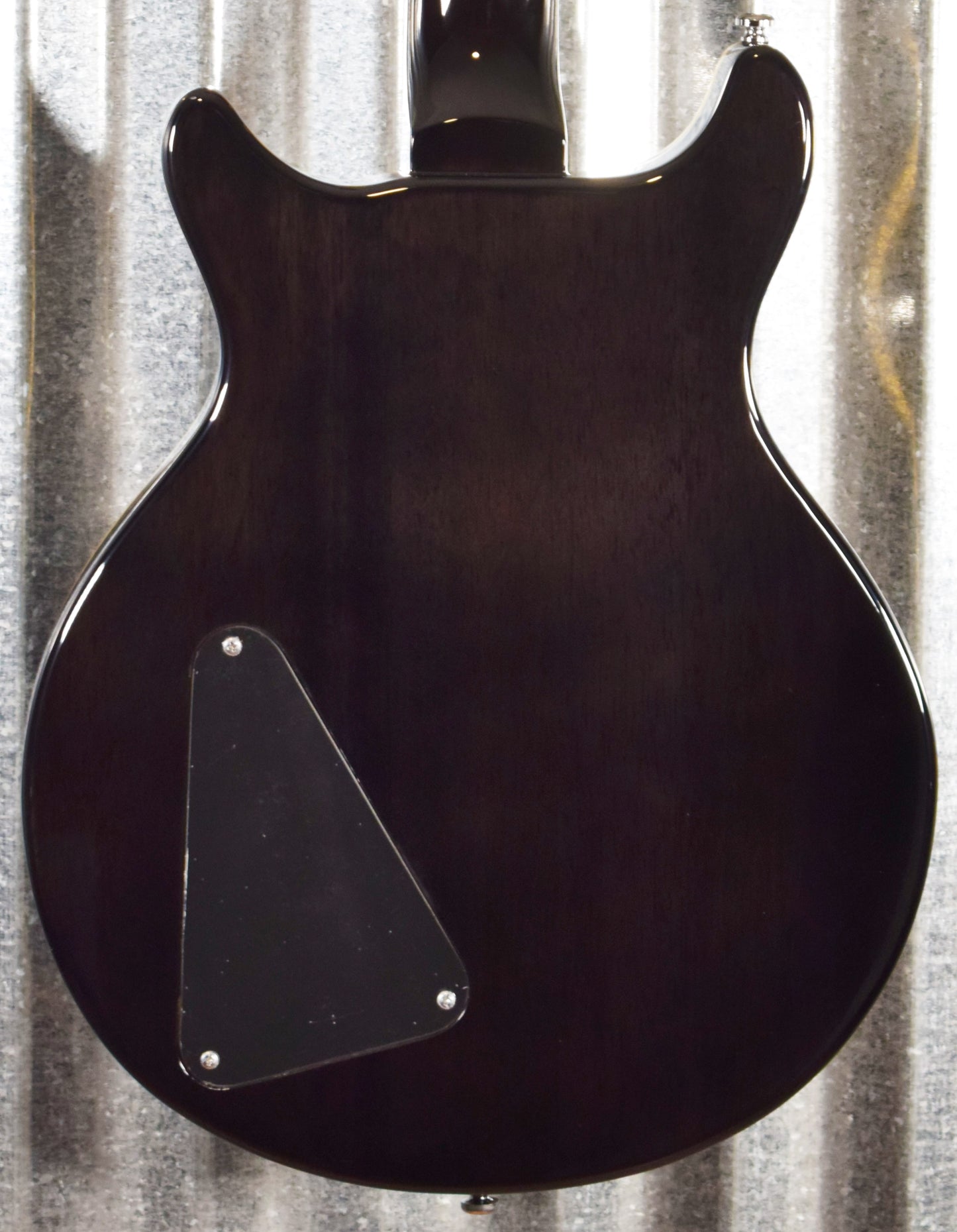 Hamer Archtop Flame Trans Black Double Cut Guitar SATF-TBK #0922 B Stock