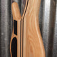 Cort Artisan A5 Plus SCMS Single Cut Multi Scale 5 String Bass Open Pore Natural & Case Blem #7710