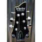 Schecter C-6 Plus Quilt Top Charcoal Burst Guitar CB #5391