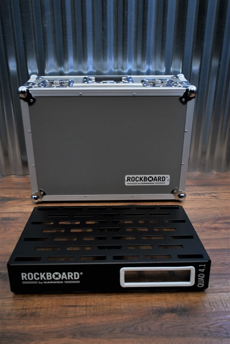 Warwick Rockboard Quad 4.1 C Guitar Effect Pedalboard & Flight Case