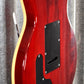 Hamer Archtop Flame Dark Cherry Wilkinson Tremolo Guitar SATFW-DCB #0763 Demo