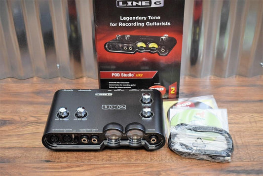 Line 6 POD Studio UX2 2 Channel Guitar Vocal USB Audio Recording Interface