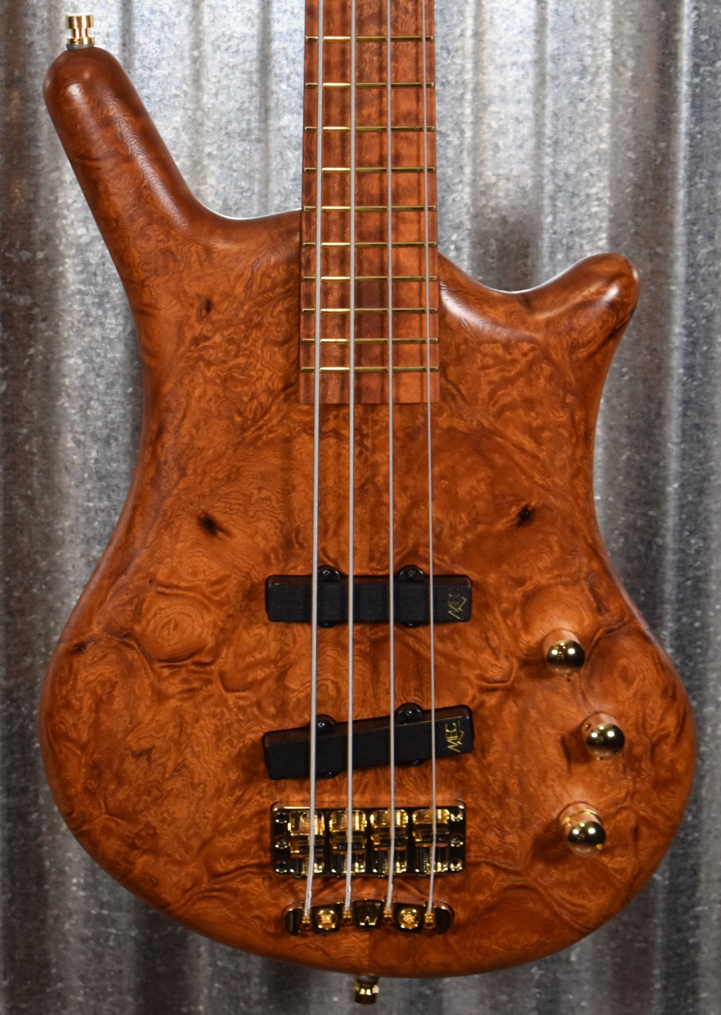 Warwick German Pro Series 2020 LTD ED Thumb BO 4 String Bass Natural & Bag #4620