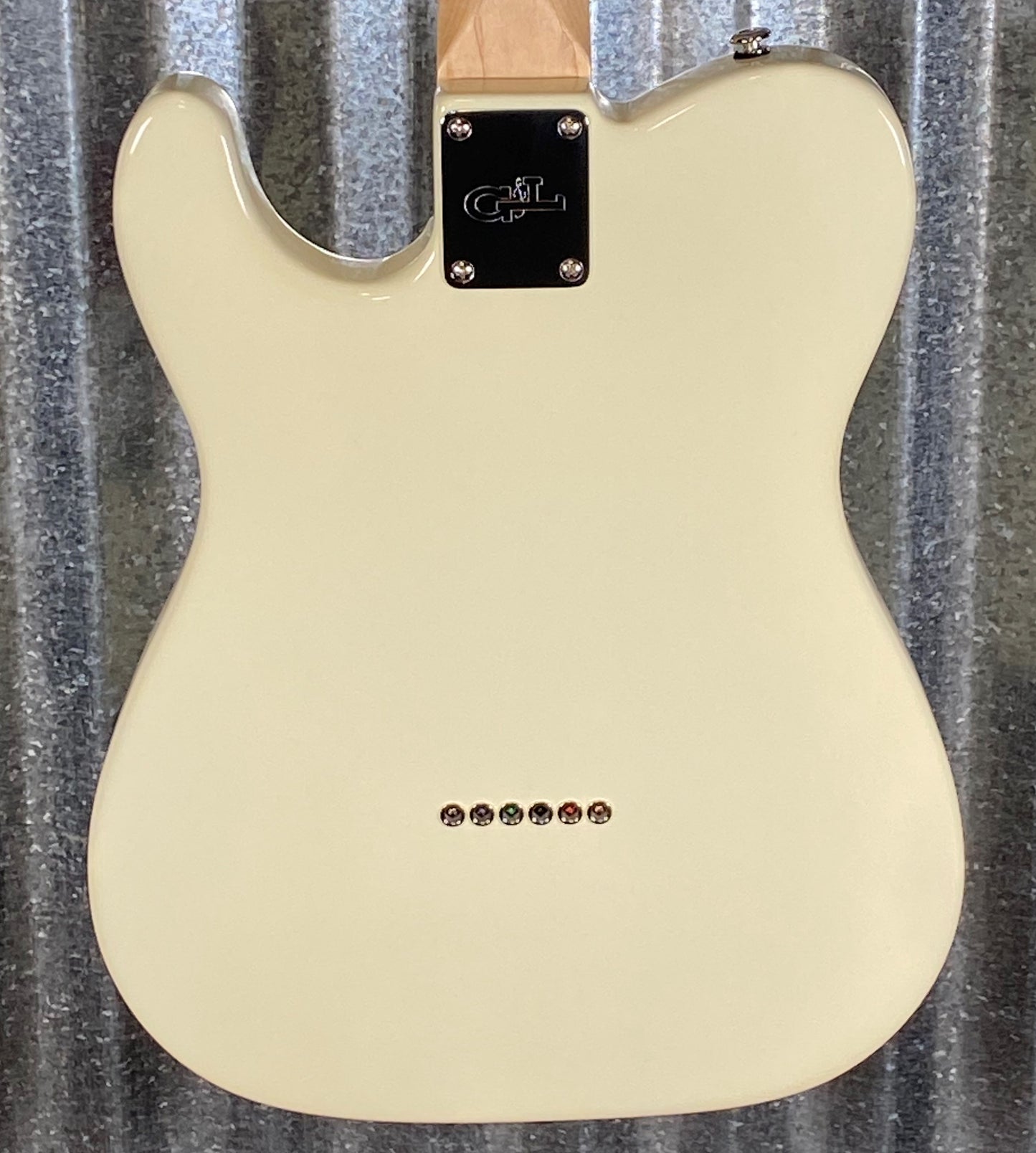 G&L USA 2023 Custom ASAT Classic Thinline Semi Hollow Vintage White Guitar & Bag #1012 Used