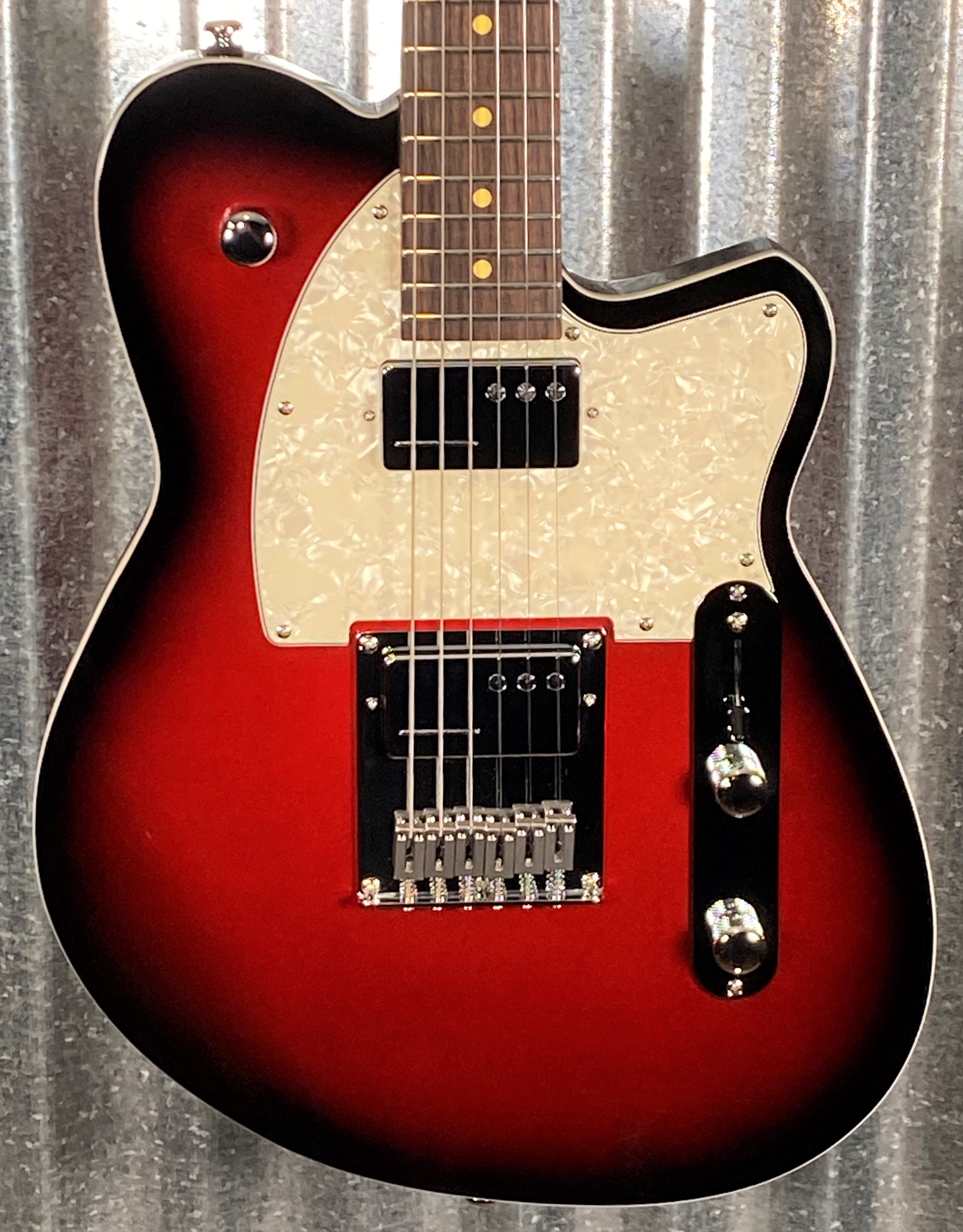 Reverend Guitars Crosscut Metallic Red Burst Guitar #9850