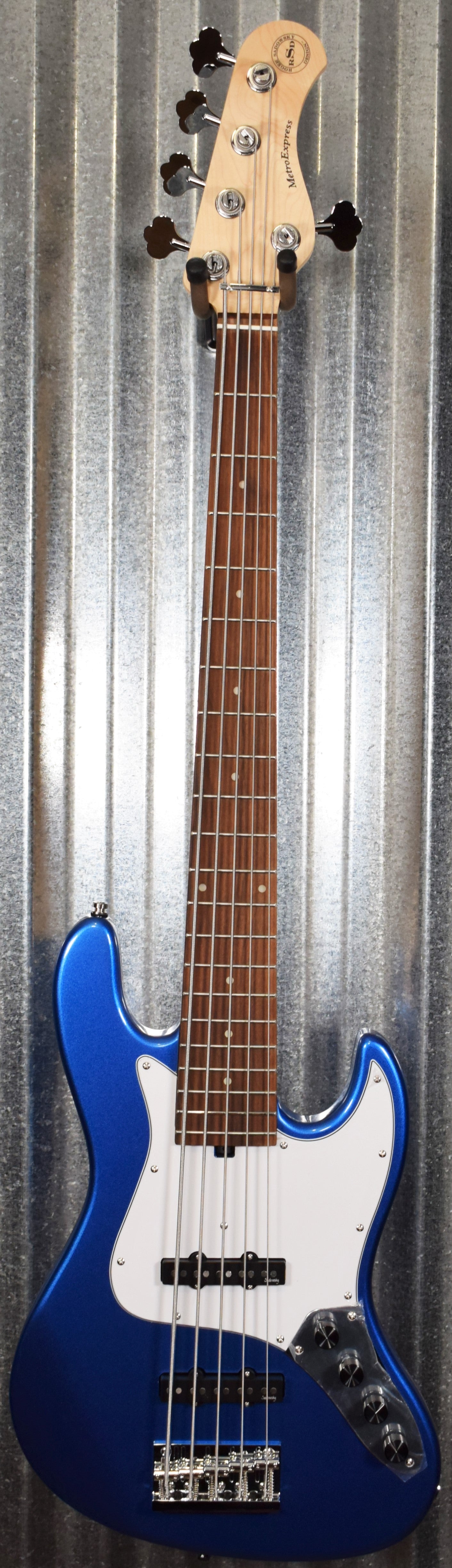 Sadowsky Design RSD Metro Express JJ 5 String Jazz Bass Ice Blue Metallic & Bag #1220
