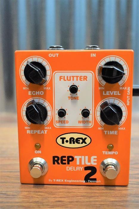 T-Rex Reptile 2 Delay Analog Tape Echo Simulator Guitar Effect Pedal Used #1657