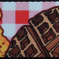 Levy's MPD2-118 2” Polyester Guitar Bass Strap with Chicken & Waffles Motif