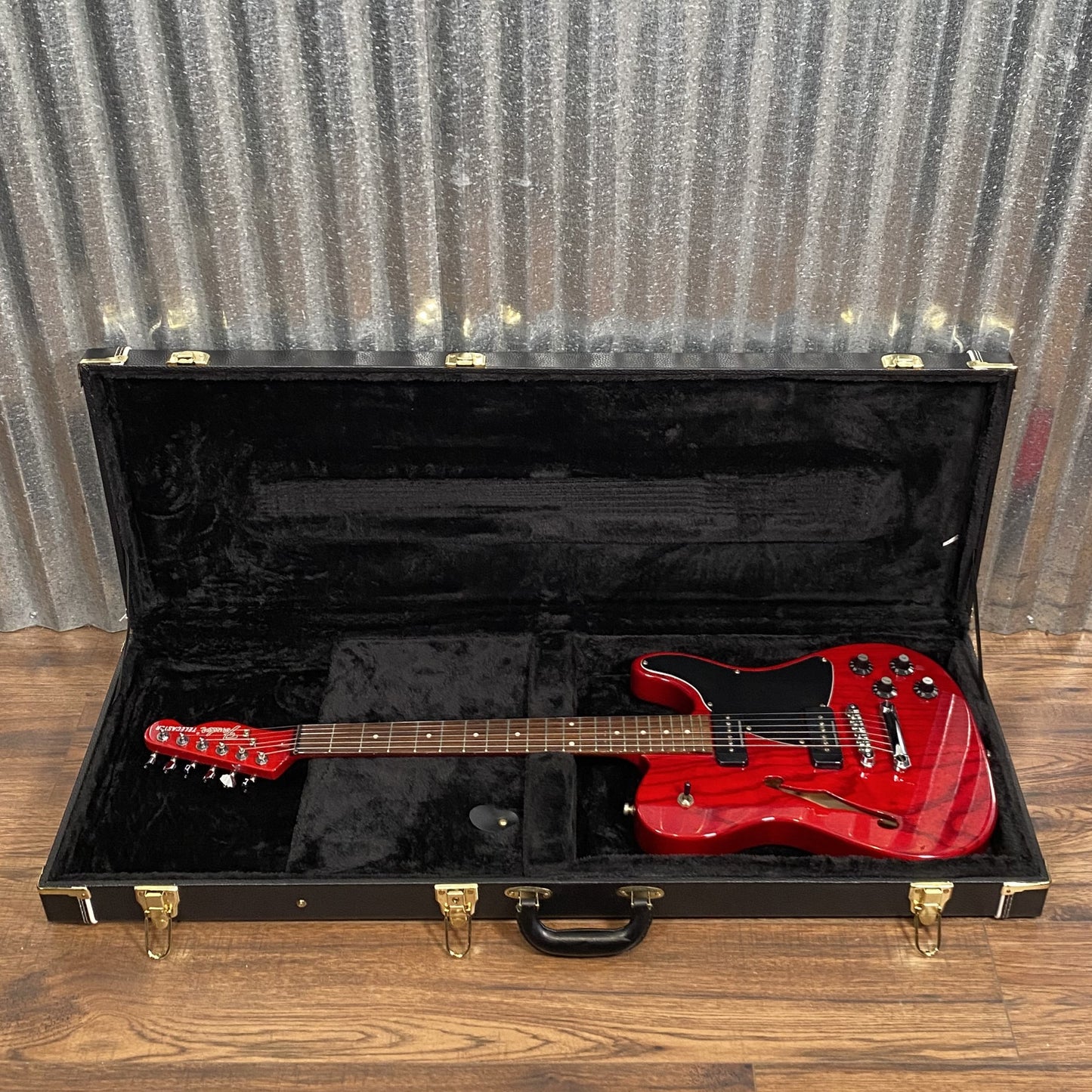 Fender JA-90 Jim Adkins Thinline Telecaster Crimson Red Seymour Duncan Guitar & Case #0890 Used