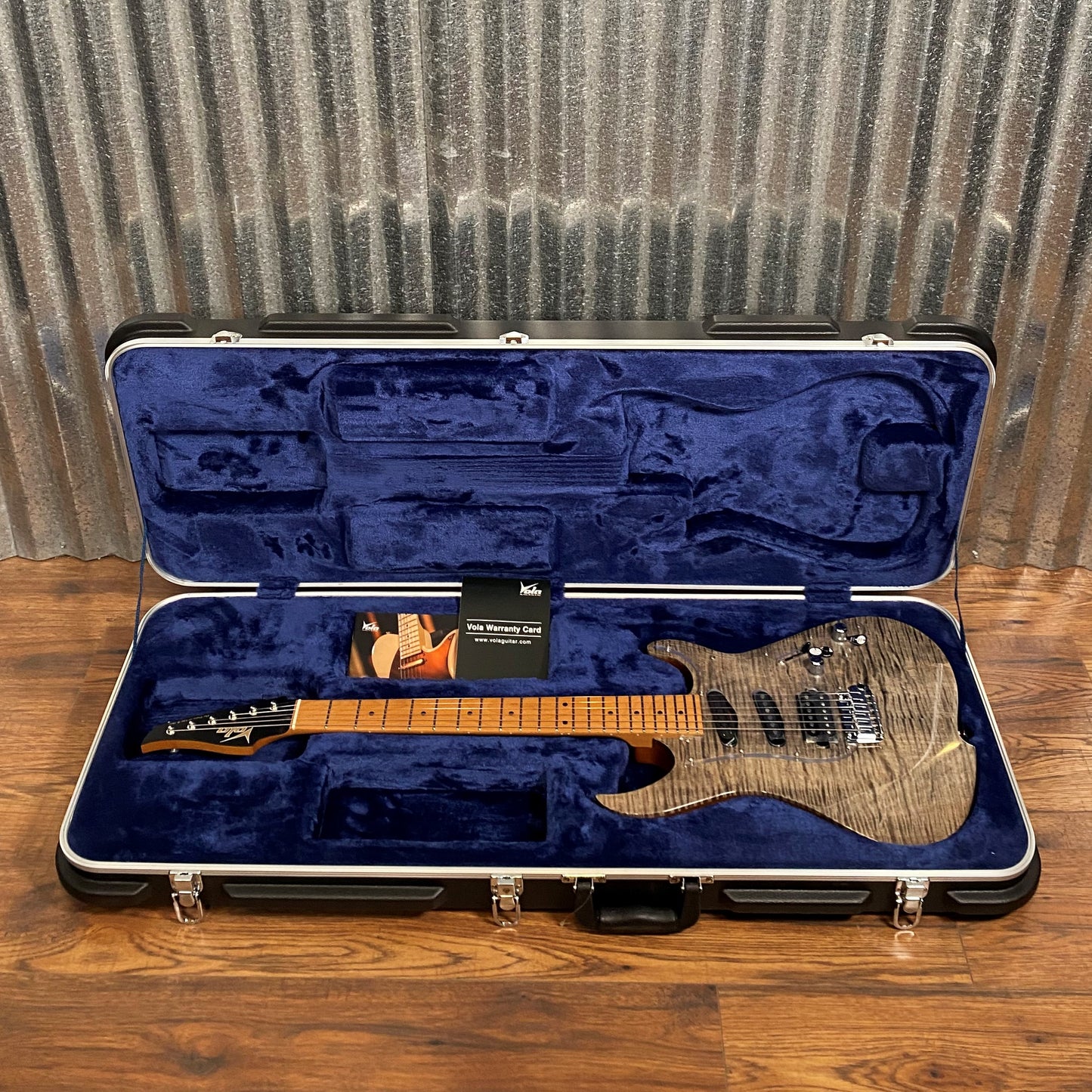 Vola OZ RV TNC Tribal Black Gloss Guitar & Case #7341