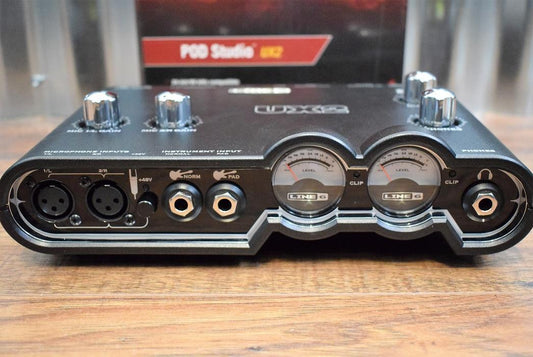 Line 6 POD Studio UX2 2 Channel Guitar Vocal USB Audio Recording Interface Open Box