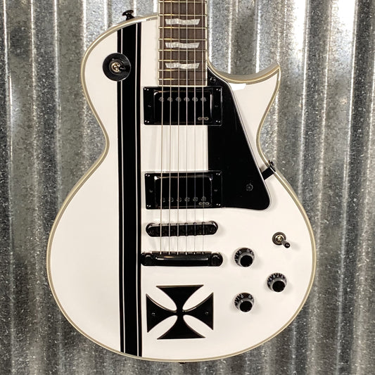 ESP LTD Iron Cross James Hetfield Snow White EMG Guitar & Case #1512 Used