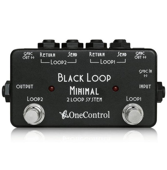 One Control Black Loop Minimal 2 Effects Loop AB Switcher & DC Power Distributor Pedal