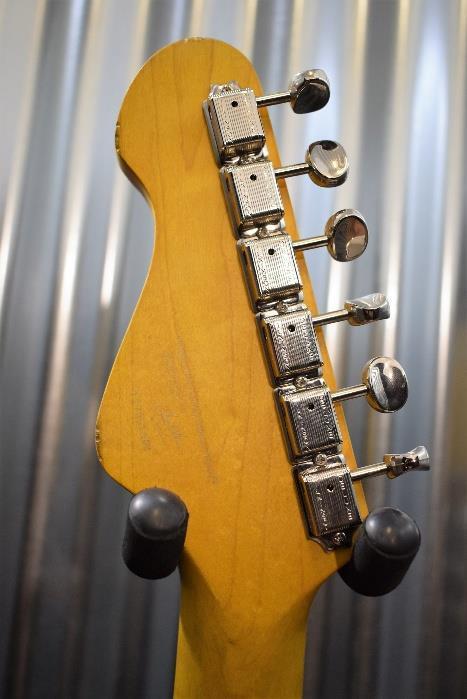 Vintage Icon V6MRLB SSS Relic Distressed Laguna Blue Wilkinson Guitar & Case #62