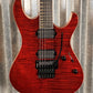Vola Ares FR FM Tribal Red Gloss Guitar & Case #3711