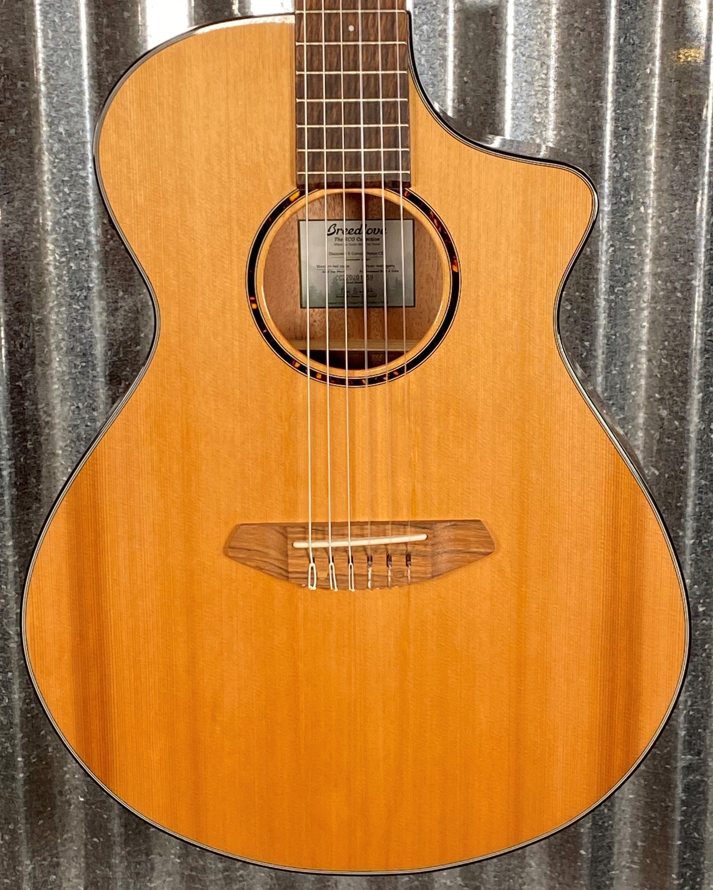 Breedlove Discovery S Concert Nylon CE Cedar Acoustic Electric Guitar DSCN01NCERCAM #1459