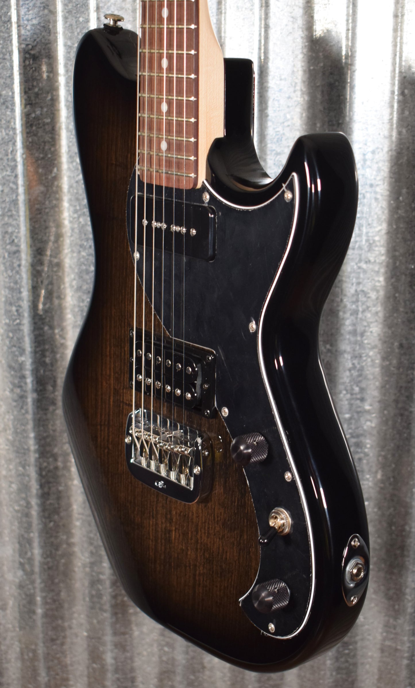 G&L USA Fallout Blackburst Rosewood Satin Neck Guitar & Case #6172