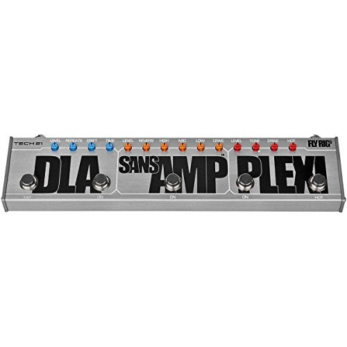 Tech 21 Fly Rig 5 SansAmp Reverb Delay Distortion & Boost Guitar Effect Pedal