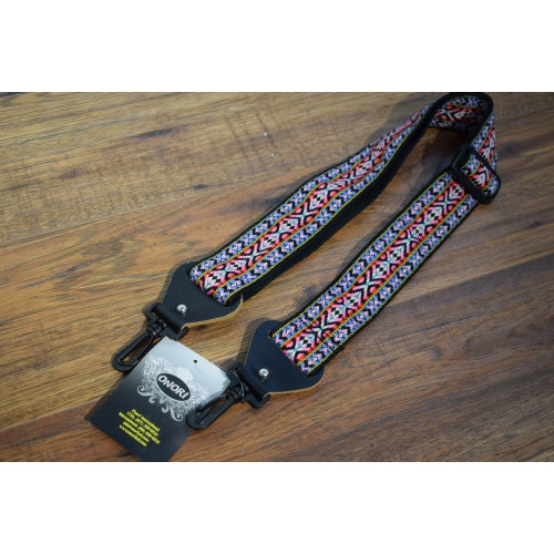 Onori BVNI 2" Vintage Woven Fabric Banjo  Swivel Clip End Strap