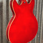 Hagstrom VIKB-WCT Viking 4 String Semi Hollow Short Scale Bass Wild Cherry Transparent #0801