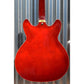 Hagstrom Guitars Viking Semi Hollow Body Wild Cherry Transparent Guitar & Case VIK-WCT #576